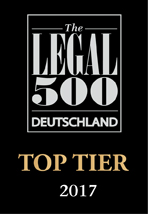 Legal500 Top Tier 2017